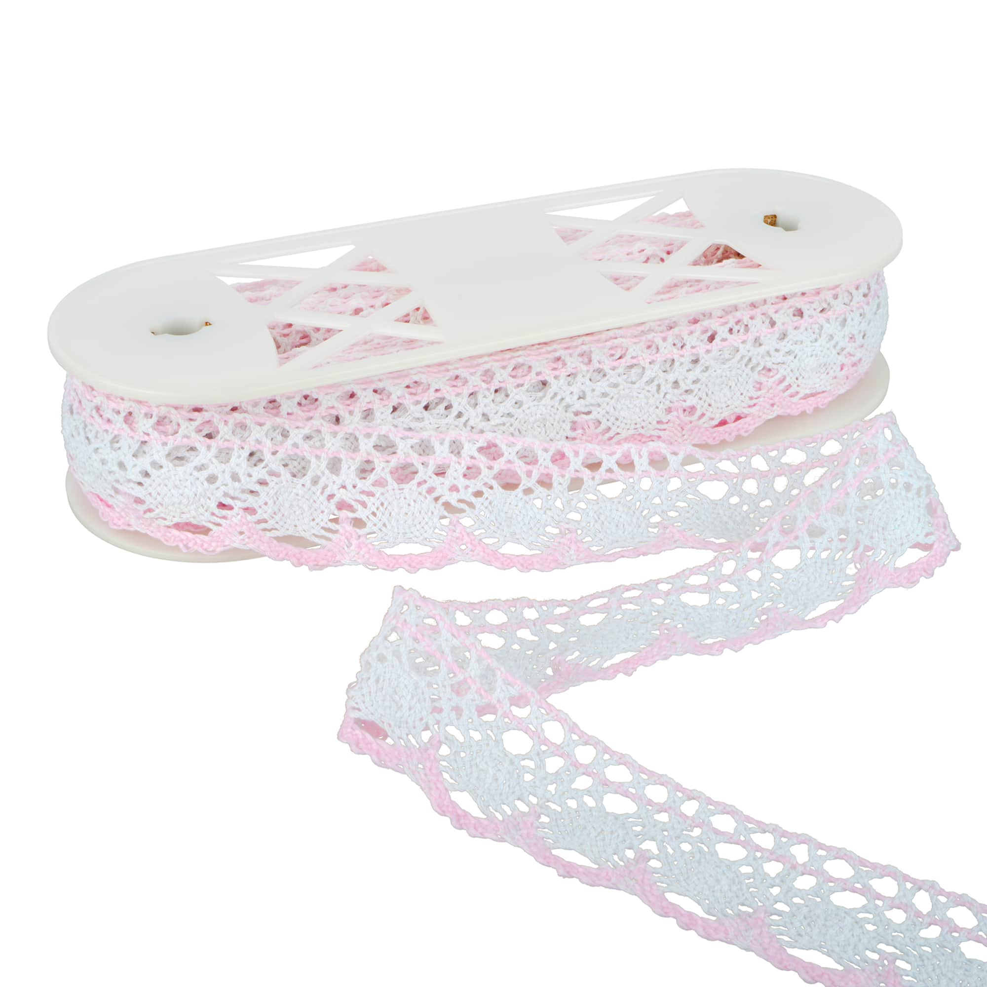 1.8" Pink Scallop Crochet Trim by Celebrate It®